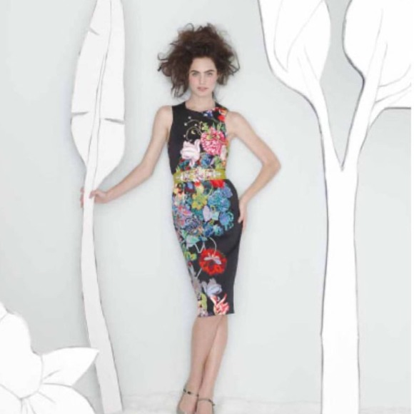 Anthropologie Multicolor Floral Midi Dress - Picture 2 of 7